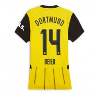 Borussia Dortmund Maximilian Beier #14 Hjemmedrakt Dame 2024-25 Kortermet